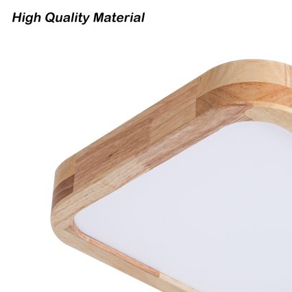 Brilagi - LED mennyezeti lámpatest WOODLINE SQUARE LED/32W/230V 3000/4000/6000K tölgy 30x30 cm