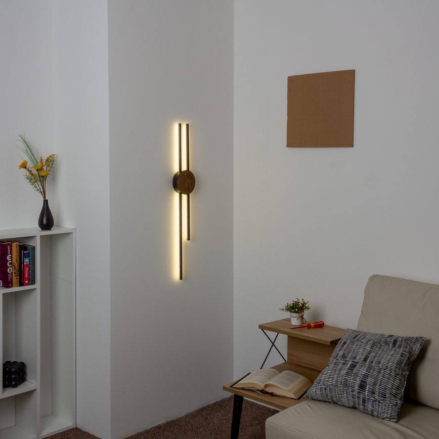 Brilagi - LED Fali lámpa WOODY COLLINE LED/15W/230V 80 cm tölgy dió