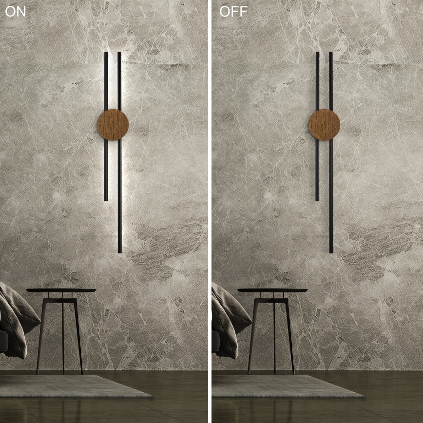 Brilagi - LED Fali lámpa WOODY COLLINE LED/15W/230V 80 cm tölgy dió