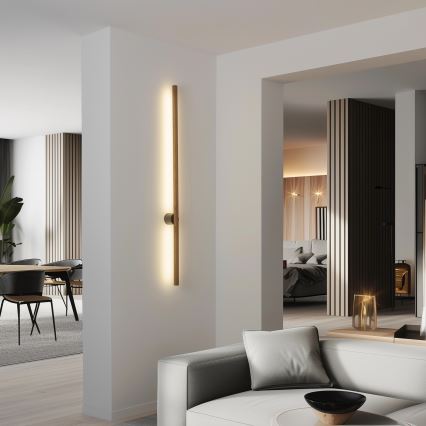 Brilagi - LED Fali lámpa WOODY LINE LED/12W/230V 120 cm tölgy dió