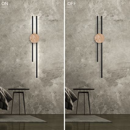 Brilagi - LED Fali lámpa WOODY LINE LED/12W/230V 120 cm tölgy dió