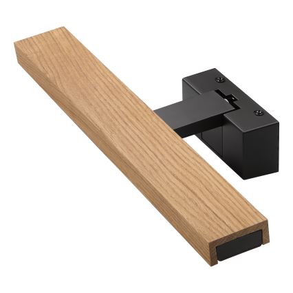 Brilagi - LED fürdőszobai tükörvilágítás 3 az 1-ben WOODY MIRROR LED/8W/230V IP44 fekete/tölgy