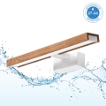 Brilagi - WOODY MIRROR 3 az 1-ben LED fürdőszobai tükörvilágítás LED/8W/230V 40 cm IP44 fehér/tölgy-cseresznye