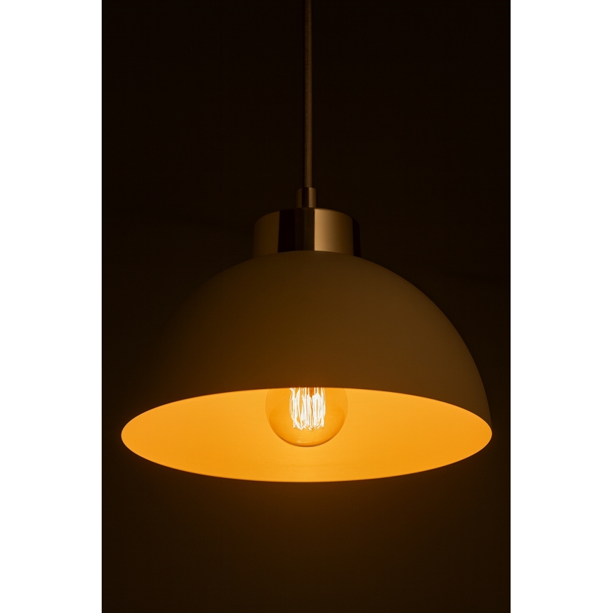 Brilagi - Zsinóros csillár MOON 1xE27/60W/230V Ø 18 cm bézs/arany