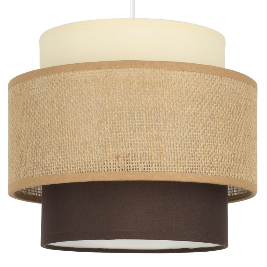 Brilagi - Zsinóros csillár RESNA 3xE27/60W/230V átm. 45 cm bézs/fekete