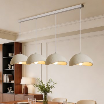BRILAGI - Zsinóros csillár WABI SABI 4xE27/60W/230V fehér