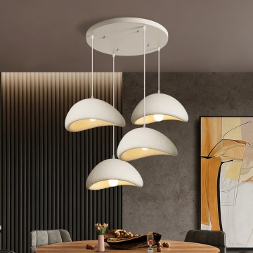 BRILAGI - Zsinóros csillár WABI SABI 4xE27/60W/230V fehér