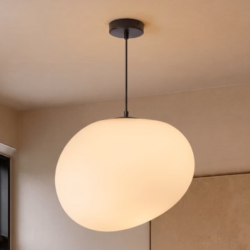 BRILAGI - Zsinóros függeszték PEBBLES 1xE27/40W/230V Ø 40 cm fekete