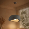 BRILAGI - Zsinóros függeszték WABI SABI 1xE27/60W/230V átm. 40 cm szürke