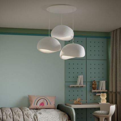 Brilagi - Zsinóros függeszték WABI SABI 3xE27/40W/230V fehér