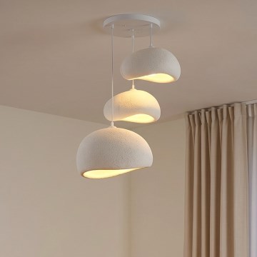 Brilagi - Zsinóros függeszték WABI SABI 3xE27/40W/230V Ø 76 cm fehér