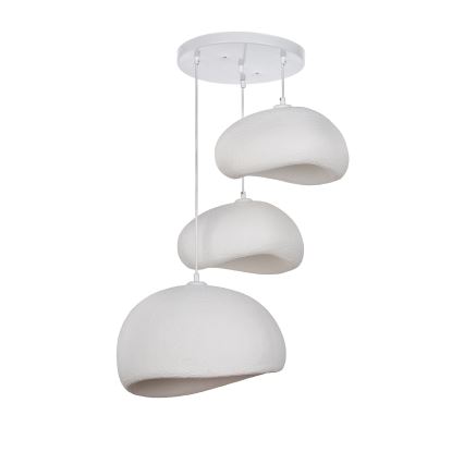 Brilagi - Zsinóros függeszték WABI SABI 3xE27/40W/230V Ø 76 cm fehér