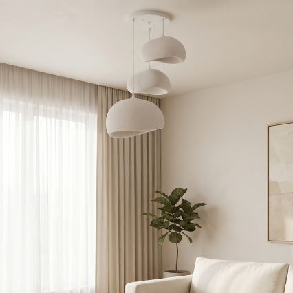 Brilagi - Zsinóros függeszték WABI SABI 3xE27/40W/230V Ø 76 cm fehér