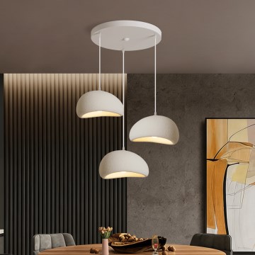BRILAGI - Zsinóros függeszték WABI SABI 3xE27/60W/230V fehér