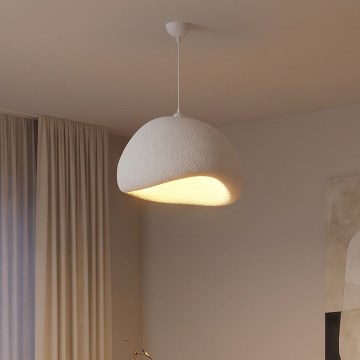 Brilagi - Zsinóros függőlámpa WABI SABI 1xE27/40W/230V, átmérő 50 cm, fehér