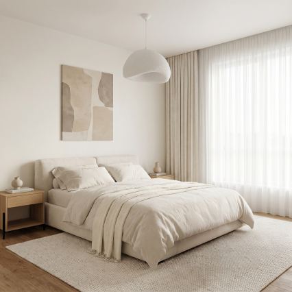 Brilagi - Zsinóros függőlámpa WABI SABI 1xE27/40W/230V, átmérő 50 cm, fehér