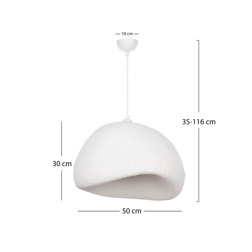 Brilagi - Zsinóros függőlámpa WABI SABI 1xE27/40W/230V, átmérő 50 cm, fehér