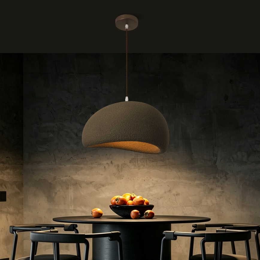 BRILAGI - Zsinóros függőlámpa WABI SABI 1xE27/60W/230V átmérő 40 cm barna