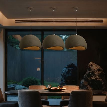 BRILAGI - Zsinóros függőlámpa WABI SABI 1xE27/60W/230V átmérő 40 cm barna