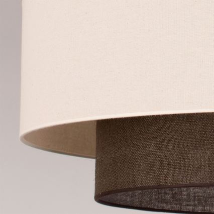 Brilagi - Zsinóros LED csillár BOHO STYLE 3xE27/15W/230V átm. 80 cm krémszínű/barna