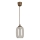 Brilagi - zsinóros LED függeszték RETRO GLASS 1xE27/60W/230V, átmérő: 14 cm, barna/füstszürke