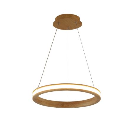 Brilagi - zsinóros LED függeszték UMEA WOOD LED/30W/230V átm. 40 cm fa