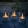Brilliant - 3 darabos LED gyertya készlet BOUGIE LED/2xAA IP44 szürke/füstszínű