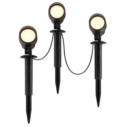 Brilliant - 3 darabos LED kültéri lámpa KAMARA LED/8,5W/230V IP44 fekete