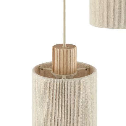 Brilliant - ARLO kábeles csillár 3xE27/20W/230V, Ø 40 cm, krémszínű