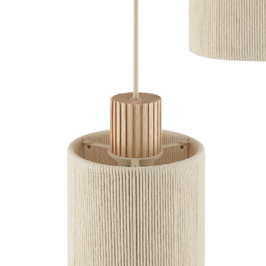 Brilliant - ARLO kábeles csillár 3xE27/20W/230V, Ø 40 cm, krémszínű