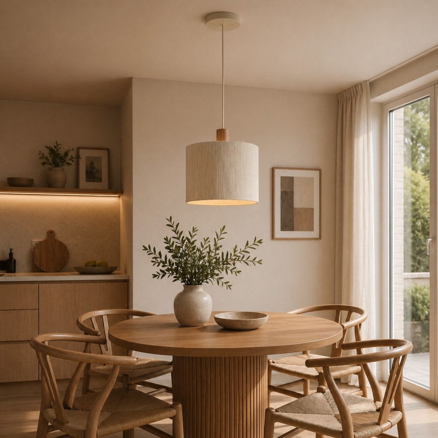 Brilliant - ARLO kábeles függeszték 1xE27/20W/230V Ø 35 cm krémszínű