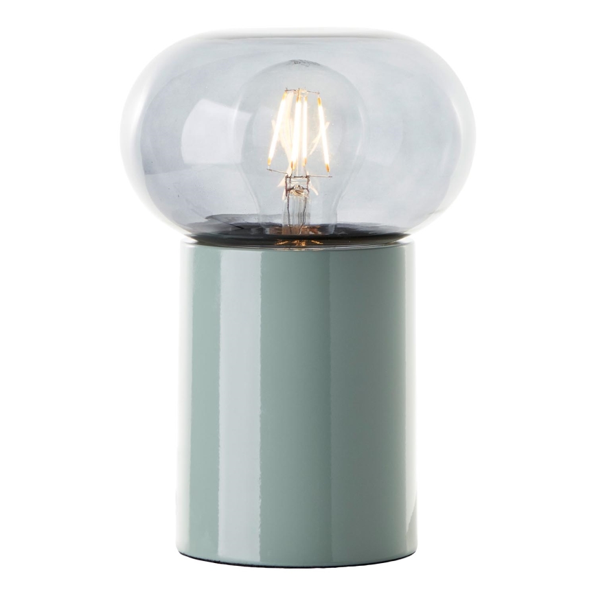 Brilliant - Asztali lámpa KNUT 1xE27/25W/230V zöld/átlátszó