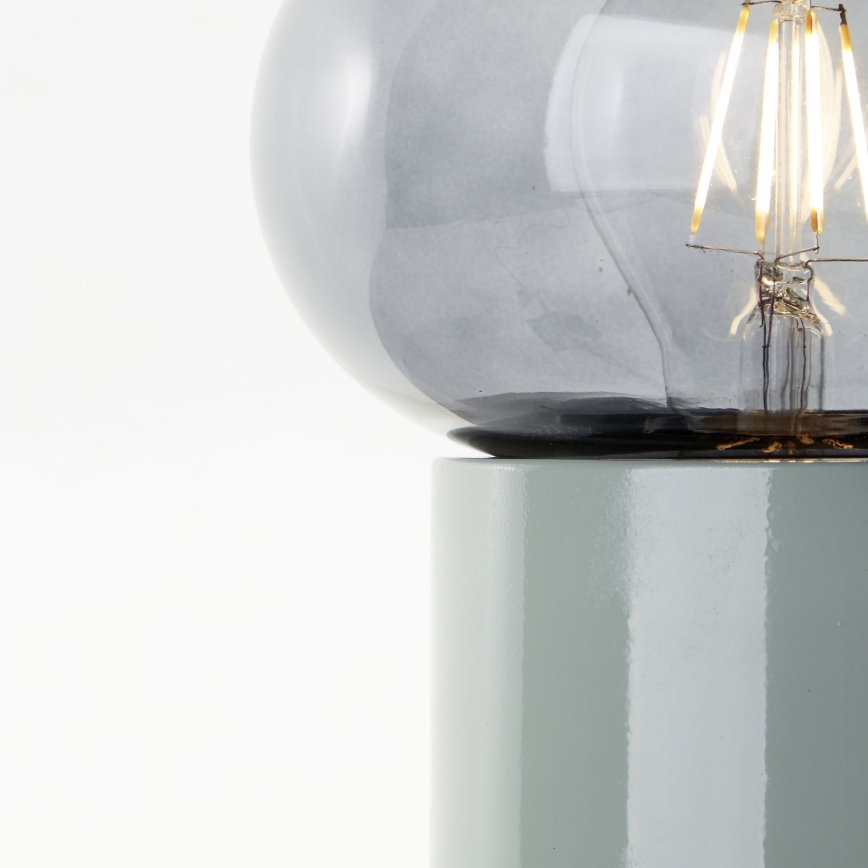 Brilliant - Asztali lámpa KNUT 1xE27/25W/230V zöld/átlátszó