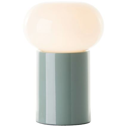 Brilliant - Asztali lámpa KNUT 1xE27/25W/230V zöld/fehér