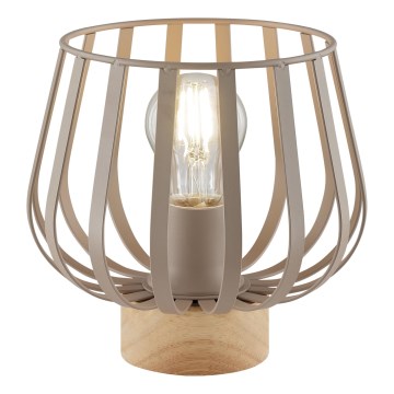 Brilliant - Asztali lámpa NORDIC CAGE 1xE27/20W/230V bézs