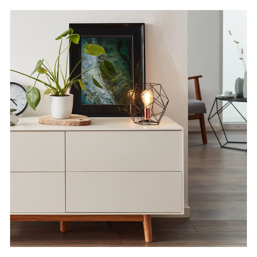 Brilliant - Asztali lámpa SYNERGY 1xE27/60W/230V fekete/réz