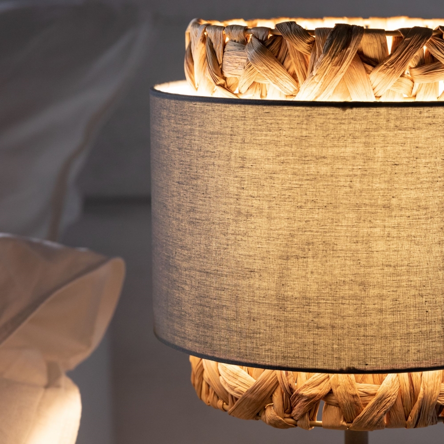 Brilliant - Asztali lámpa WATERLILLY 1xE27/60W/230V szürke