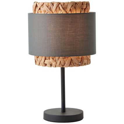 Brilliant - Asztali lámpa WATERLILLY 1xE27/60W/230V szürke