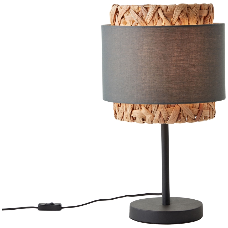 Brilliant - Asztali lámpa WATERLILLY 1xE27/60W/230V szürke