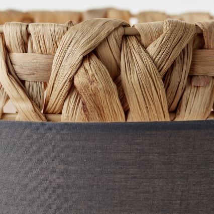 Brilliant - Asztali lámpa WATERLILLY 1xE27/60W/230V szürke