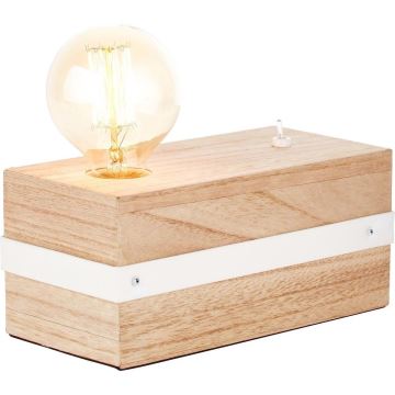 Brilliant - Asztali lámpa WHITEWOOD 1xE27/30W/230V