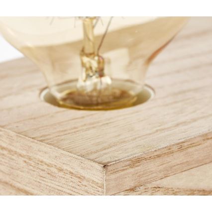 Brilliant - Asztali lámpa WHITEWOOD 1xE27/30W/230V