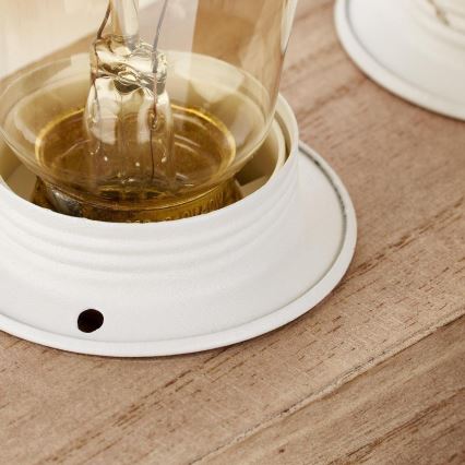 Brilliant - Asztali lámpa WHITEWOOD 4xE27/60W/230V