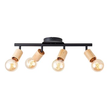 Brilliant - bambusz spotlámpa, 4x E27 foglalat, max. 28 W, 230 V