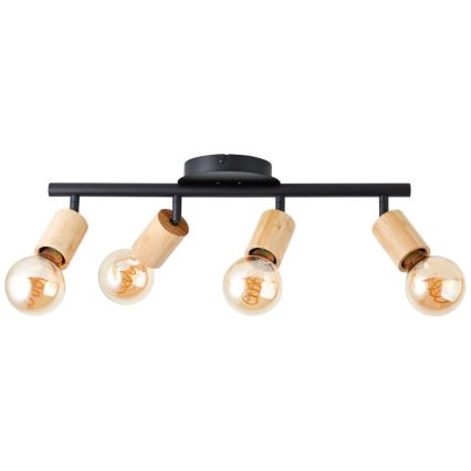 Brilliant - bambusz spotlámpa, 4x E27 foglalat, max. 28 W, 230 V