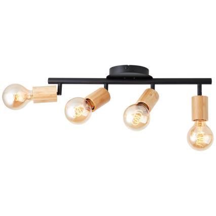 Brilliant - bambusz spotlámpa, 4x E27 foglalat, max. 28 W, 230 V