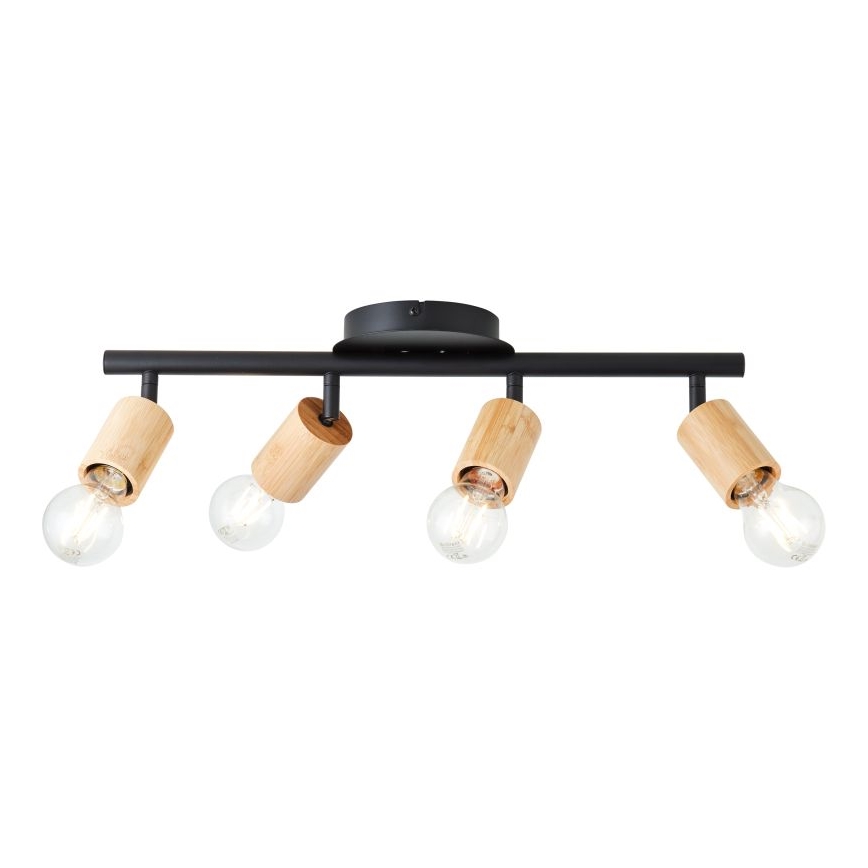 Brilliant - bambusz spotlámpa, 4x E27 foglalat, max. 28 W, 230 V