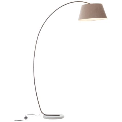 Brilliant - BROK állólámpa 1xE27/60W/230V taupe
