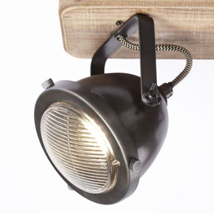 Brilliant - CARMEN WOOD 3x GU10/5W/230V spotlámpa, barna