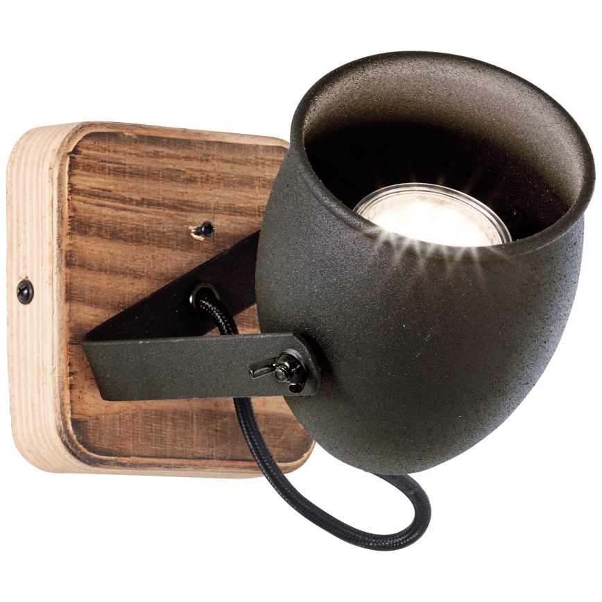 Brilliant CROWTON fali spotlámpa 1xGU10/6W/230V, fenyő